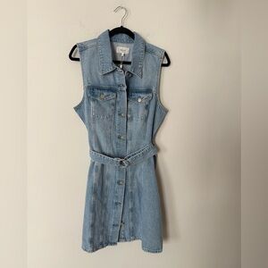 NWT Rails 100% Cotton Wilshire 100% Cotton 90s Inspired Denim Button Up Dress